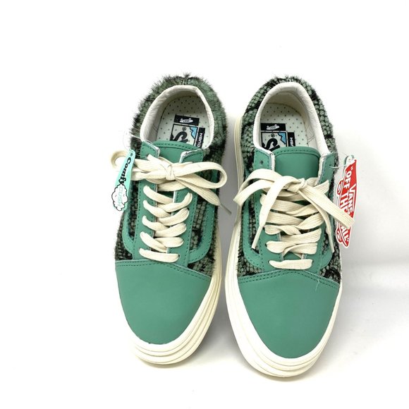 Vans Comfy Cush Platform Old Skool Menthe Leather Sneaker Women Size VN0A4U1E26G - Picture 7 of 10
